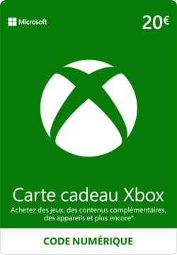 Carte Xbox 20 euros